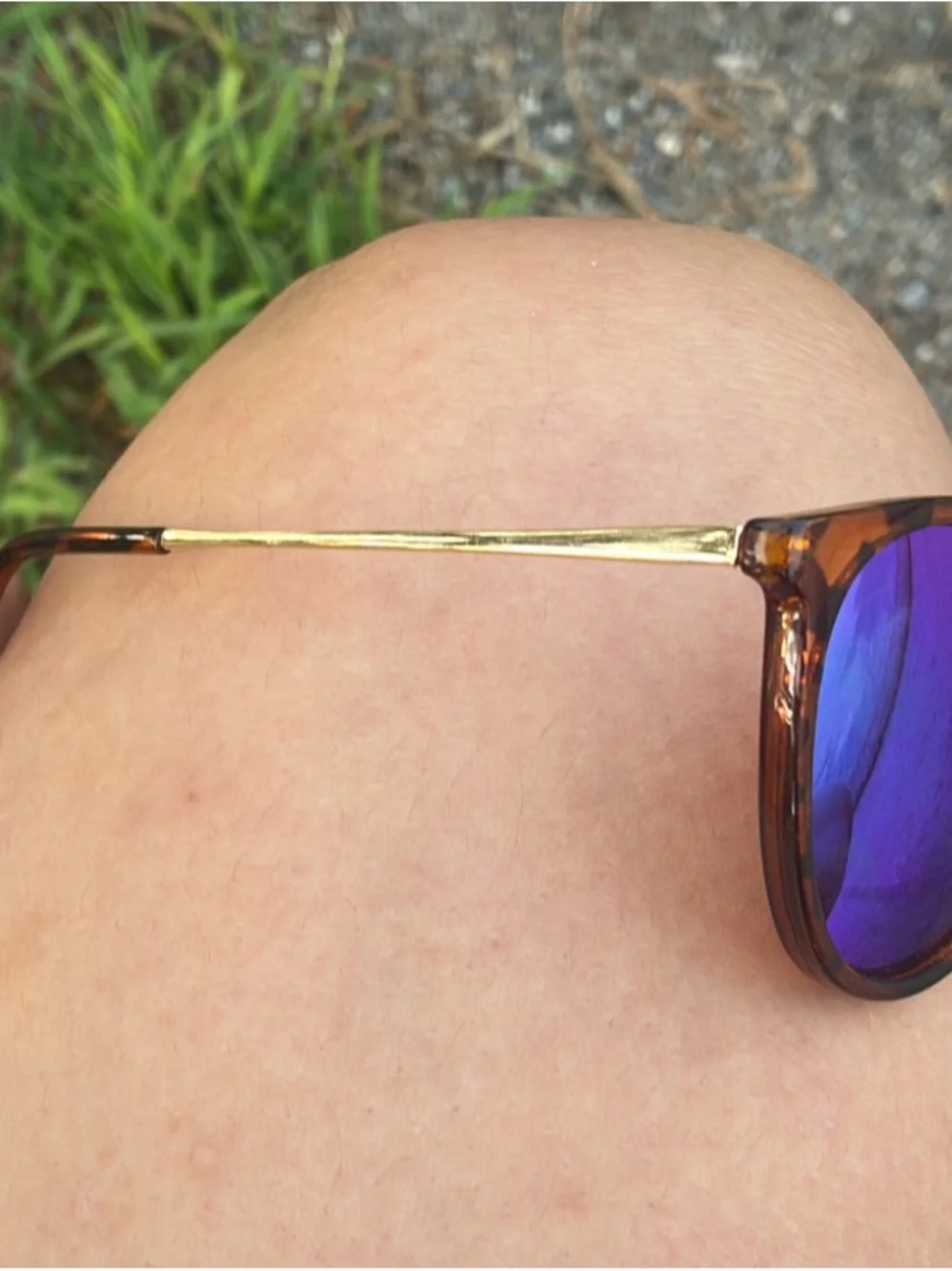 Maui Jim Tortoise Frame Sunglasses with Green Mirrored Lenses
